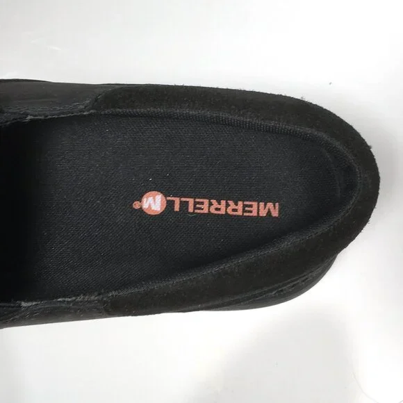Merrell World Vue Moc Slip On Shoes Mens Size 11 Black Leather J94005 - Picture 9 of 9